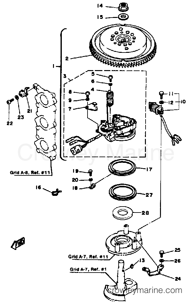 Yamaha Motors 50ETSK - CDI MAGNETO
