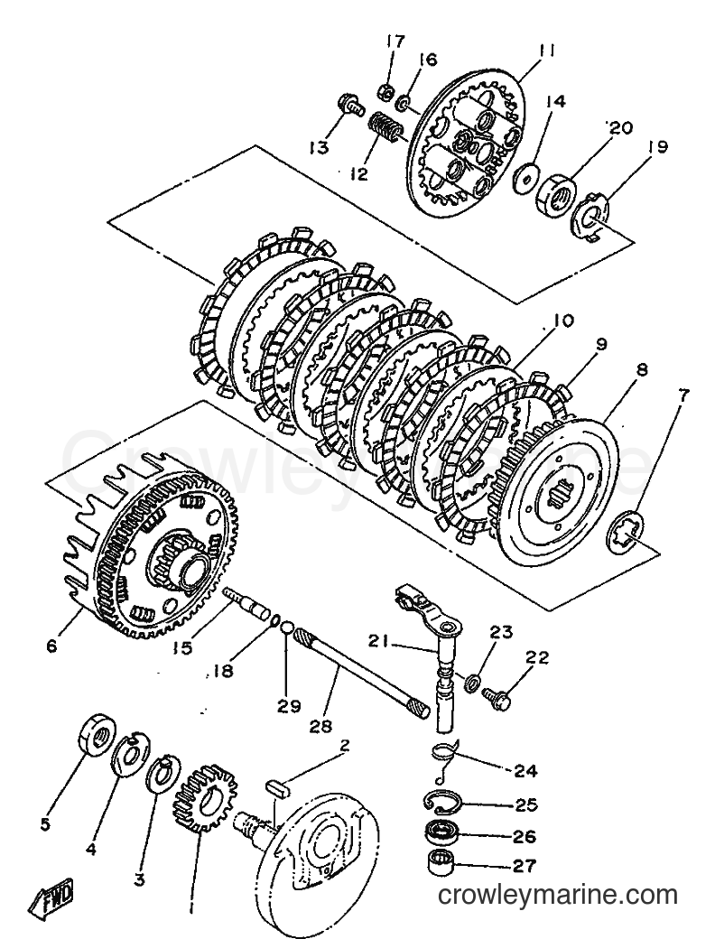 1996 Street Bike SR250 - SR250 (21L2) [99A] - CLUTCH
