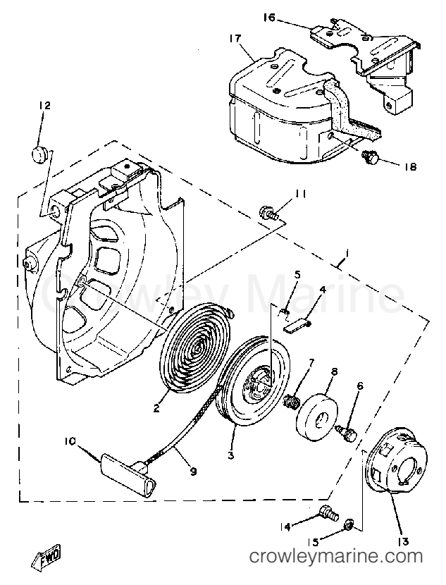 Yamaha Motors EF600 - AIR SHROUD STARTER