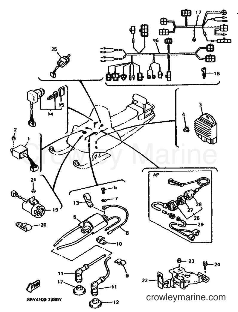 1997 Snowmobile ET410TR - ET410TR (8BY4) [030] - ELECTRICAL 1