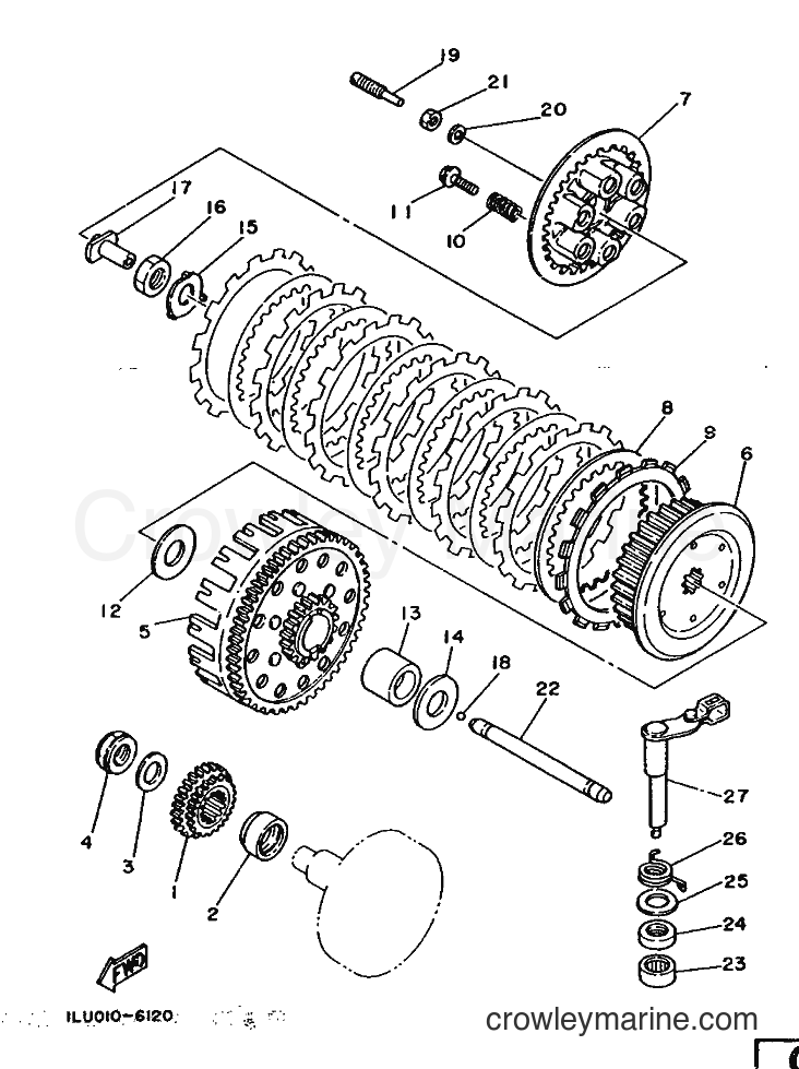 Yamaha Motors YZ250 (2HH) [999] - CLUTCH