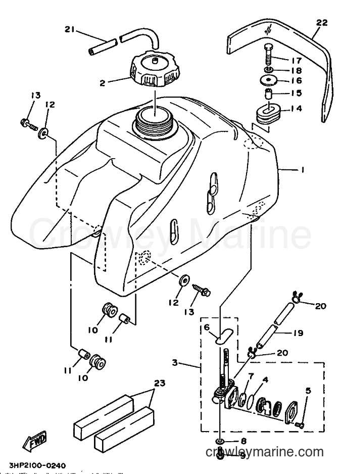 1995 ATV YFM350ER - YFM350ER (3HPD) [010] - FUEL TANK
