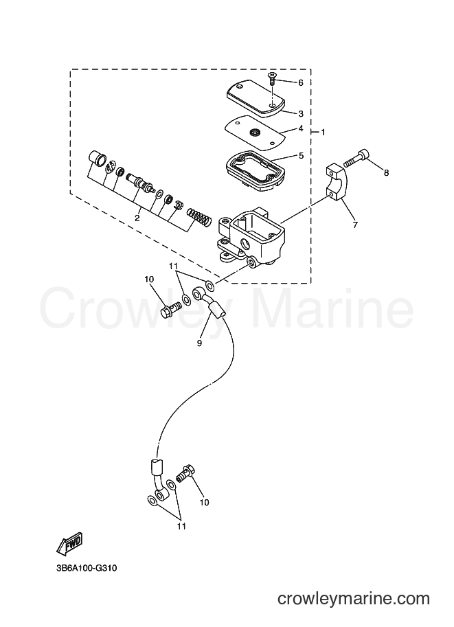 Yamaha Motors XVS650 (3B6T) [010] - FRONT MASTER CYLINDER