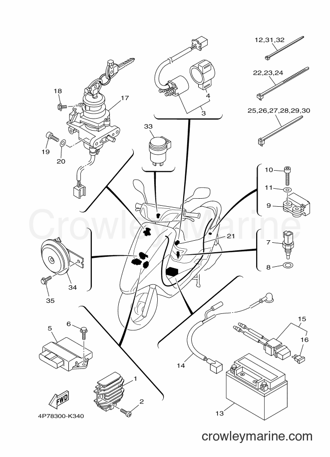 Yamaha Motors XC125E (4P79) [010] - ELECTRICAL 1