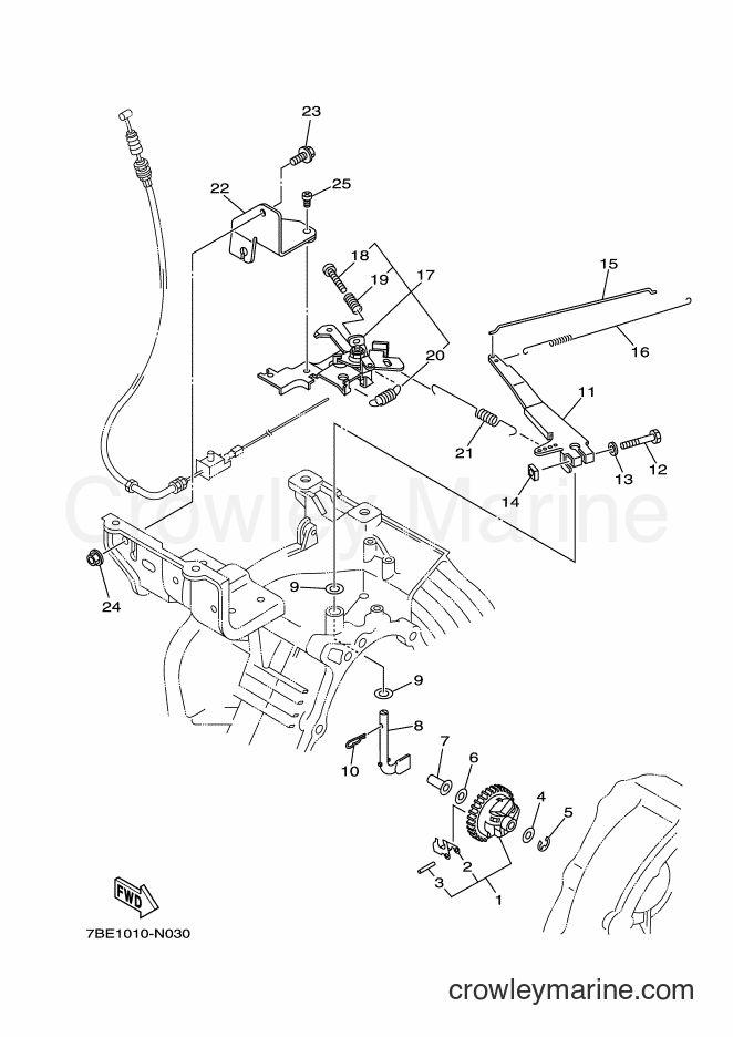 Yamaha Motors YT1280EX (7BE2) [010] - GOVERNOR