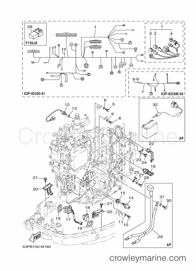 Yamaha Motors F150A (63PC) [310] - ELECTRICAL 3