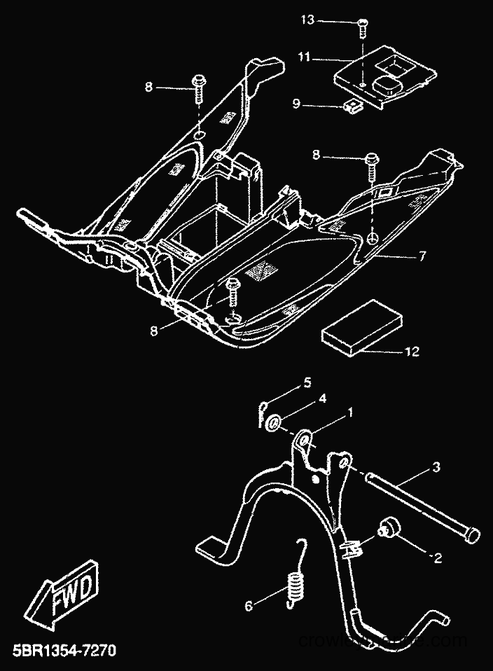 1999 Scooter YQ50 - YQ50 (5KH1) [010] - STAND & FOOTREST