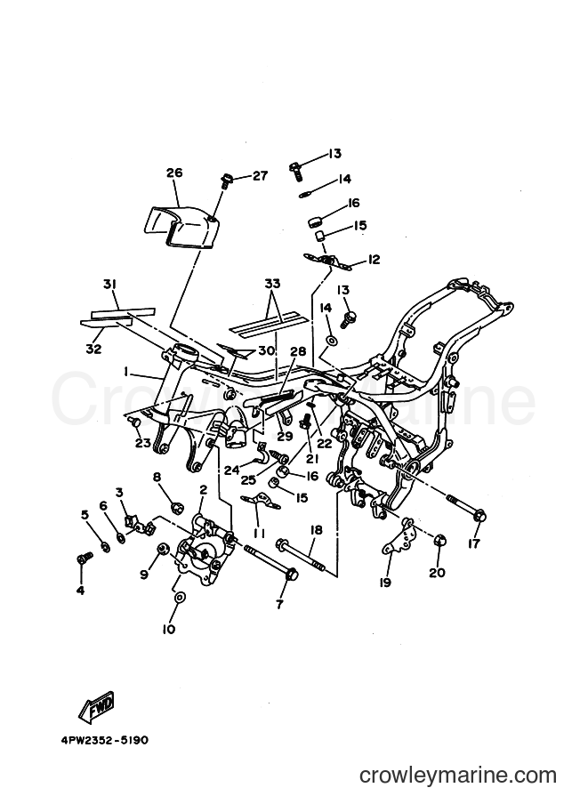 1997 Cruiser XV1100 - XV1100 (3LPF) [010] - FRAME