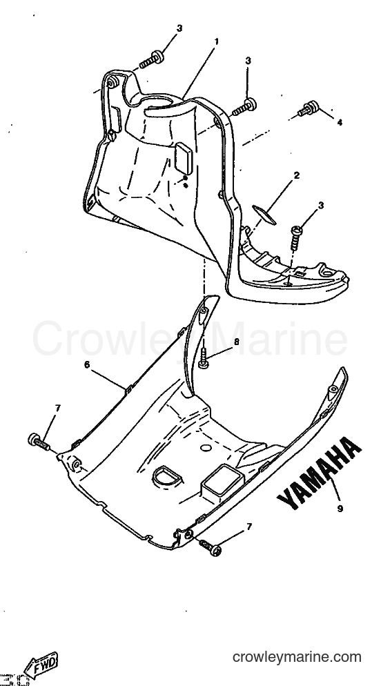 1997 Scooter CW50RSX - CW50RSX (4YD1) [999] - LEG SHIELD