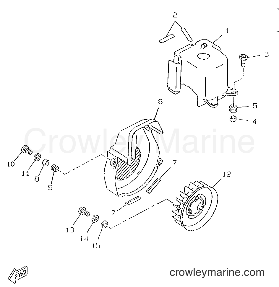 Yamaha Motors CW50RSP (4UR3) [999] - AIR SHROUD & FAN