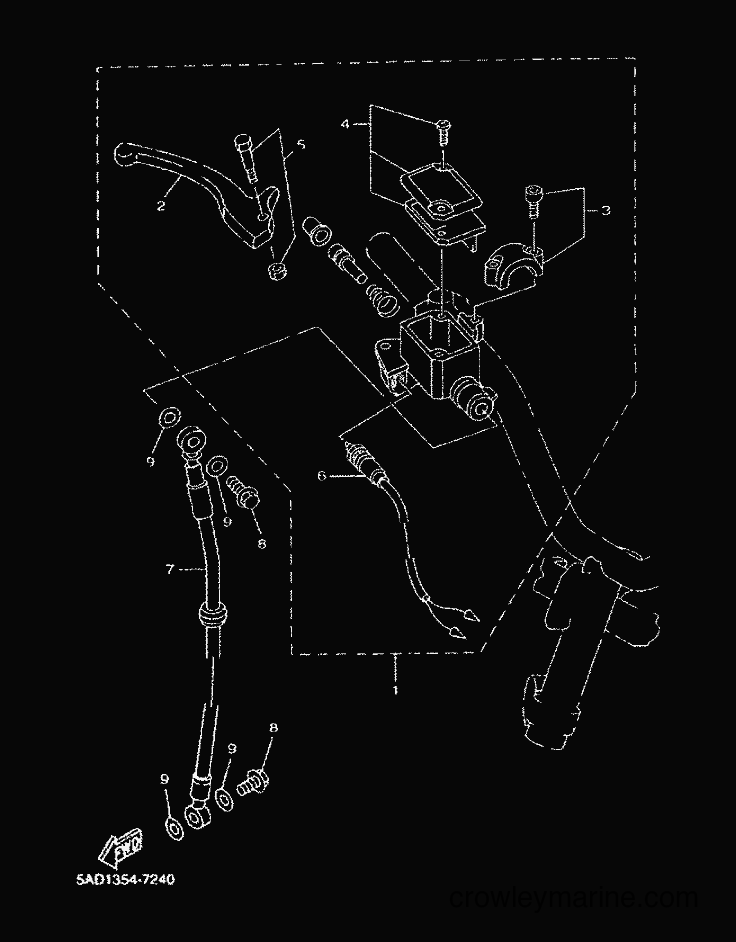 2001 Scooter YN50 - YN50 (5MR3) [010] - FRONT MASTER CYLINDER