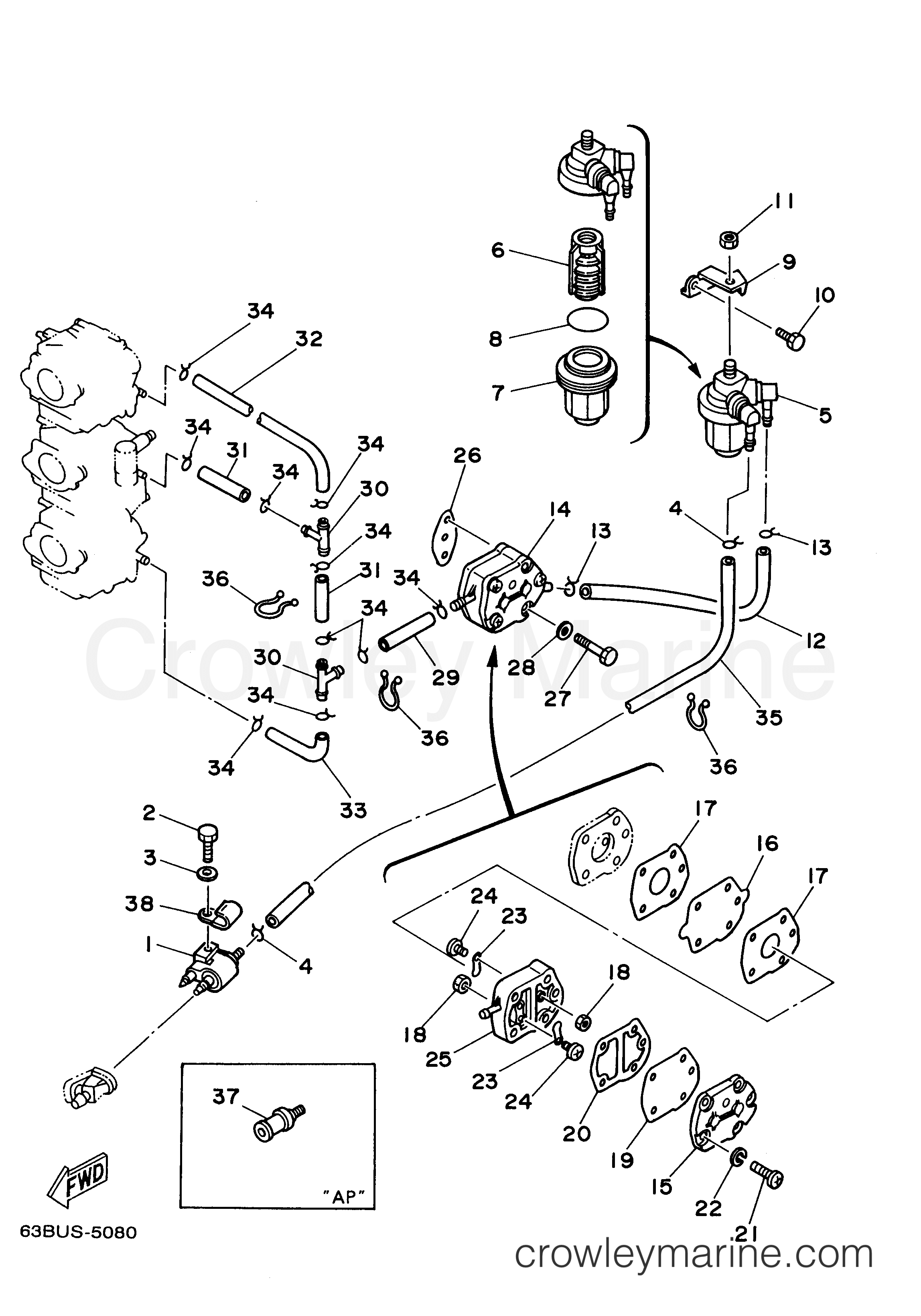 Yamaha Motors 40TLRV - FUEL