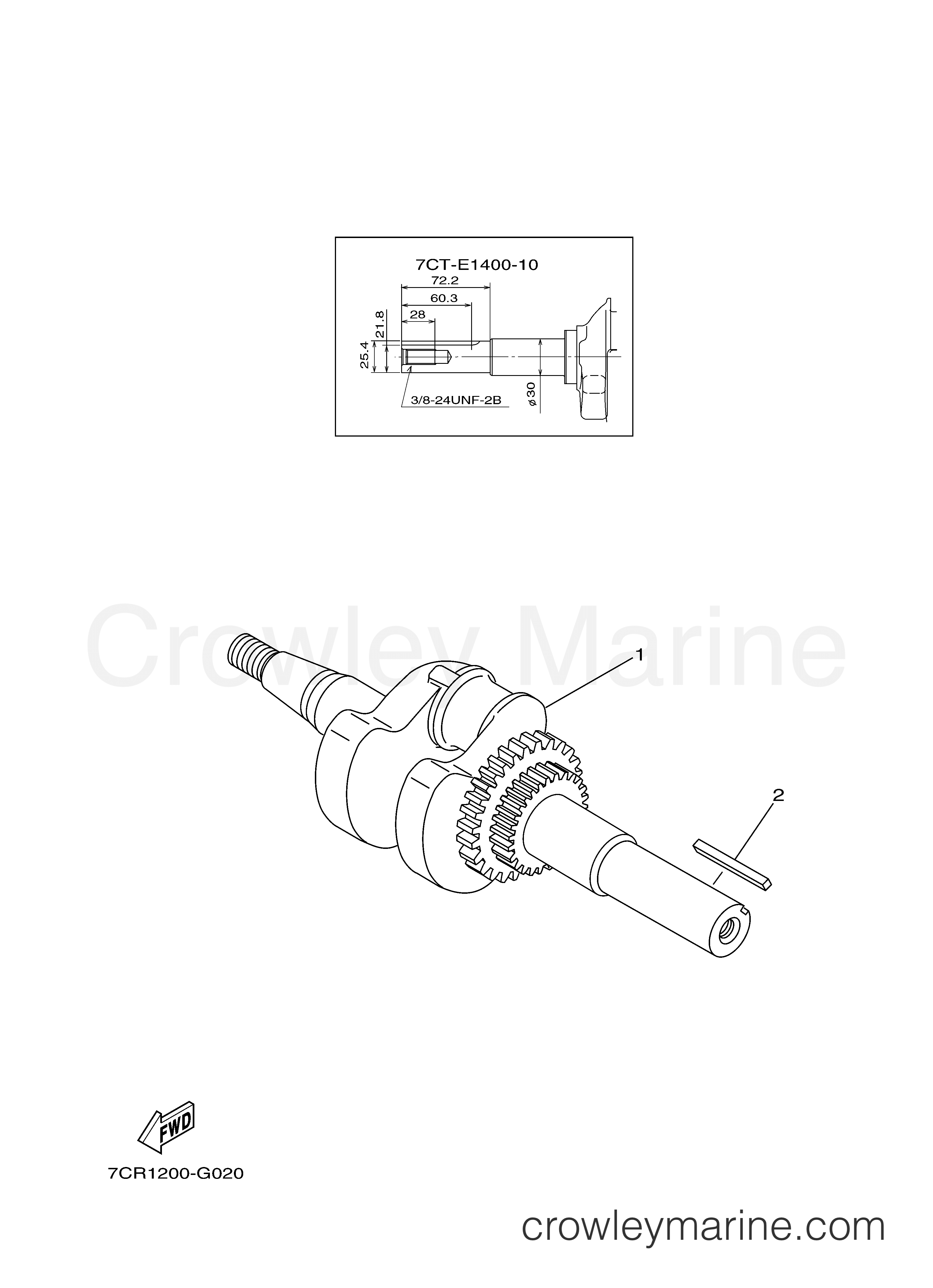 2011 UTV 360 - MZ360A2CP - CRANKSHAFT