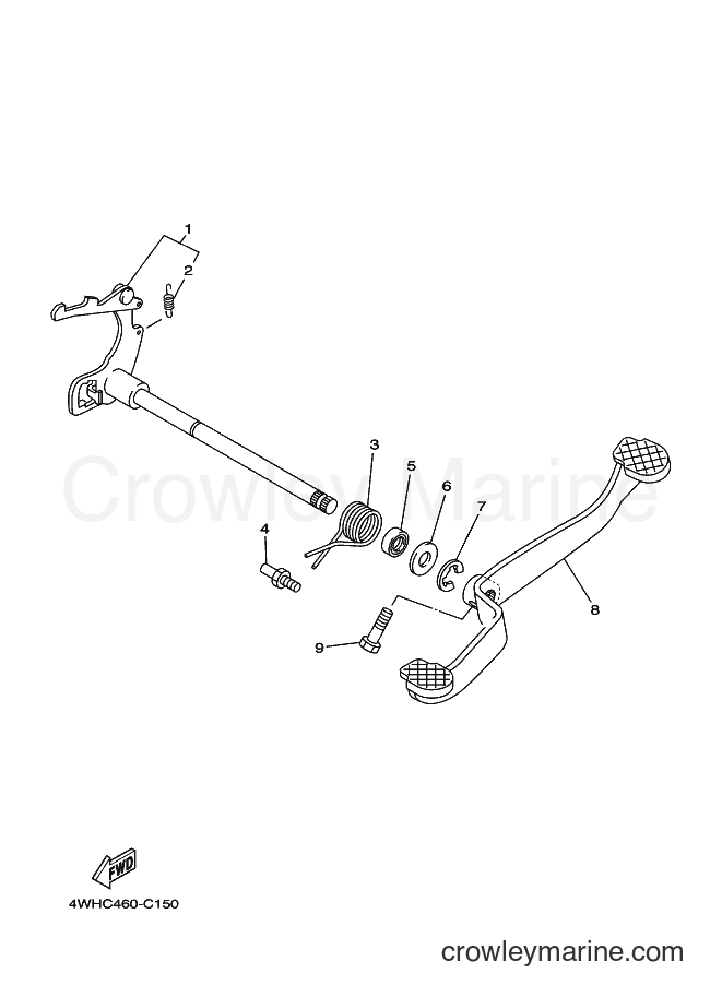 2003 Street Bike V110E - V110E (4WHC) [010] - SHIFT SHAFT