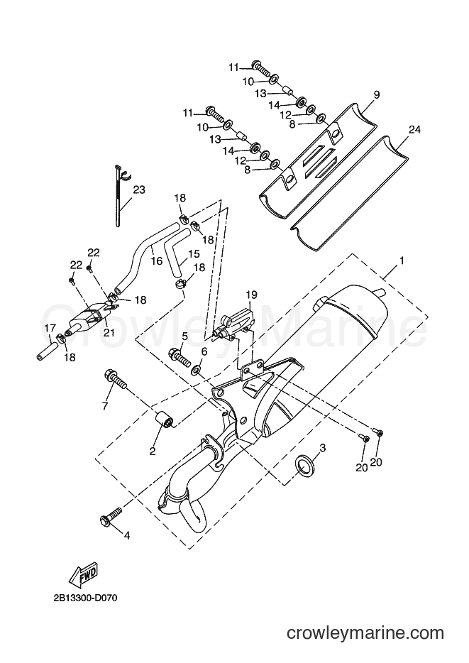 2009 Scooter CW50RS - CW50RS (2B19) [040] - EXHAUST