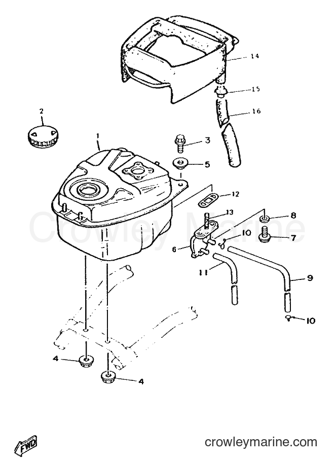 1998 Scooter CW50 - CW50 (4RW3) [010] - FUEL TANK