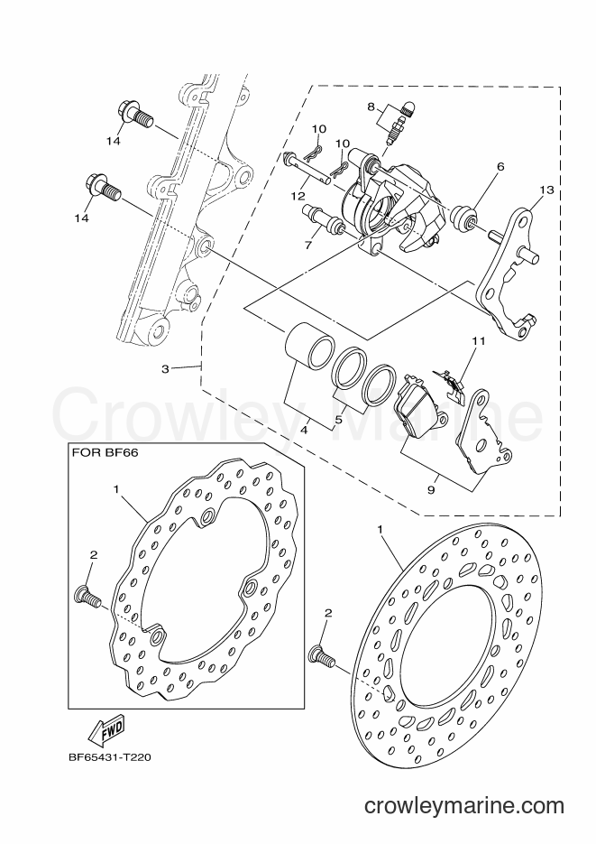 2018 Street Bike GDR155 - GDR155 (BF65) [010] - FRONT BRAKE CALIPER