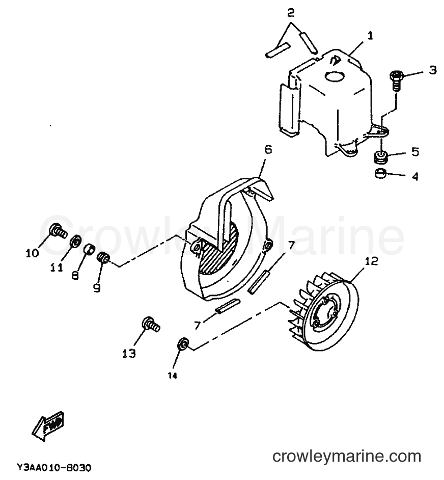 1995 Scooter CW50 - CW50 (4BX6) [999] - AIR SHROUD & FAN