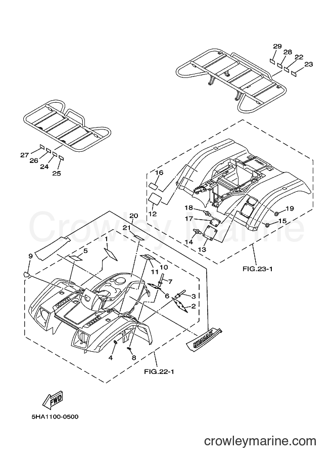 Yamaha Motors YFM400A (5HA8) [010] - EMBLEM & LABEL 2
