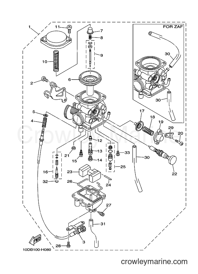 2012 Dirt Bike TW200E - TW200E (10DP) [010] - CARBURETOR