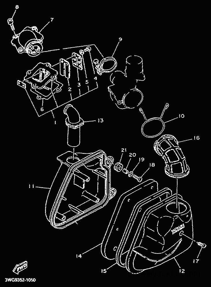 2001 Scooter CY50R - CY50R (3WG9) [010] - INTAKE