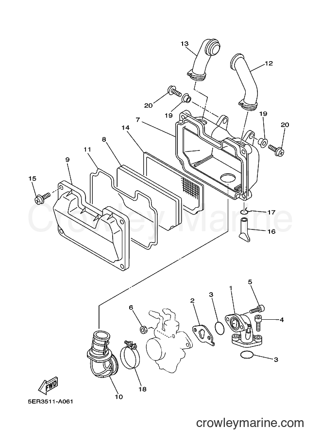 Yamaha Motors T105SE (5ER7) [010] - INTAKE