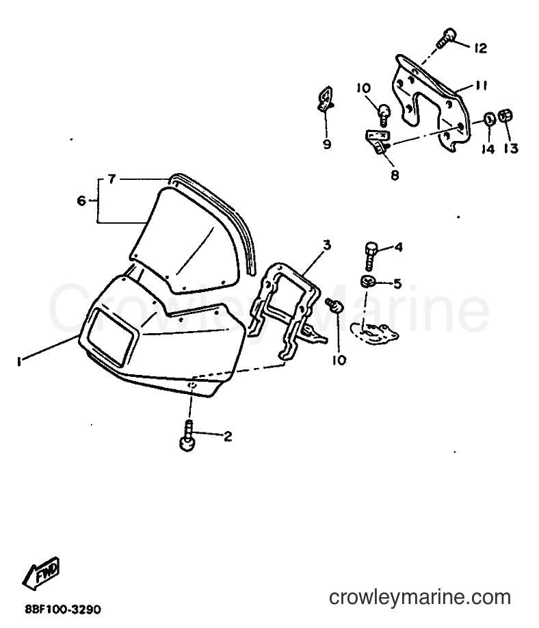 Yamaha Motors PZ480 (8BF1) [020] - WINDSHIELD