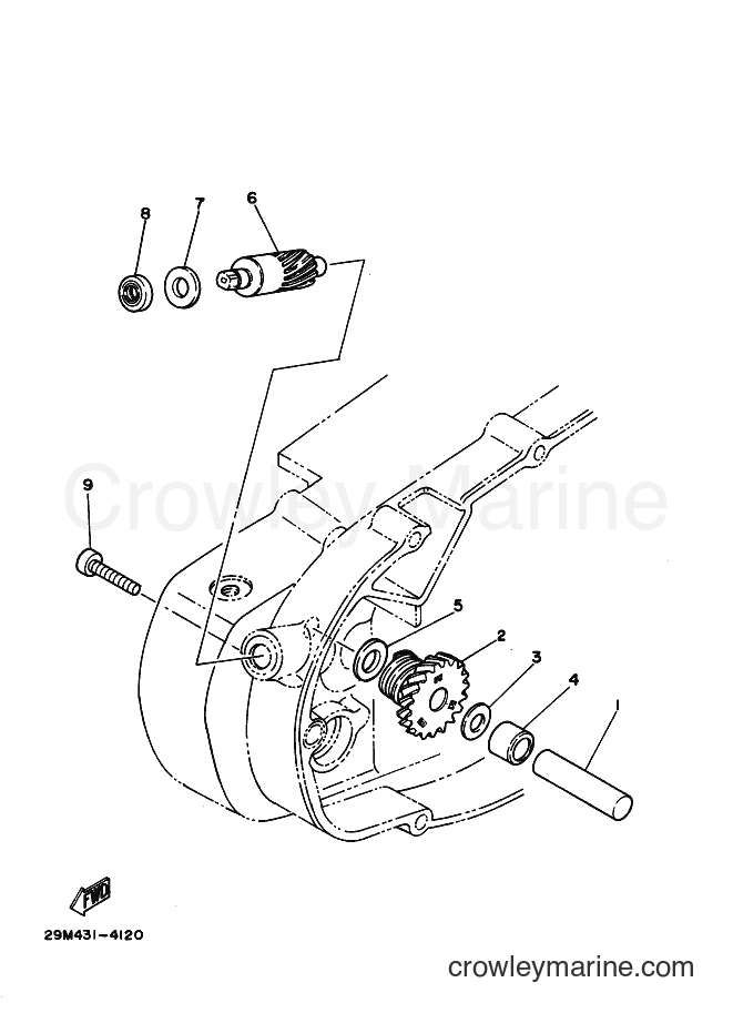 Yamaha Motors RX-K (3KAD) [010] - TACHOMETER GEAR