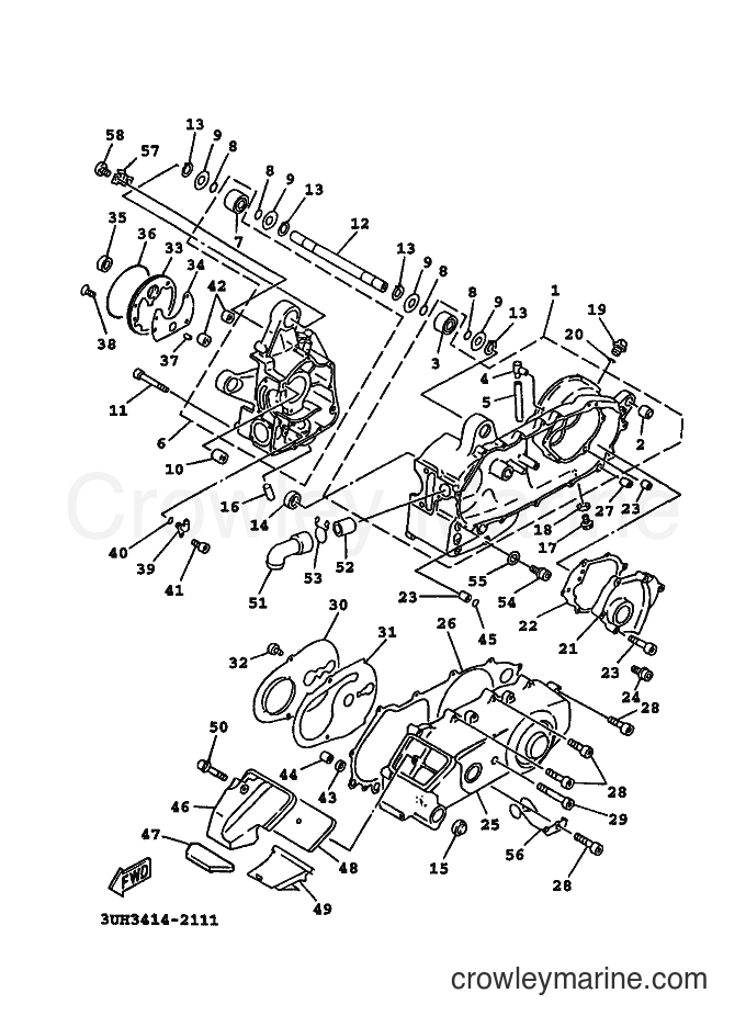 1997 Scooter XC150LC - XC150LC (5EE2) [999] - CRANKCASE