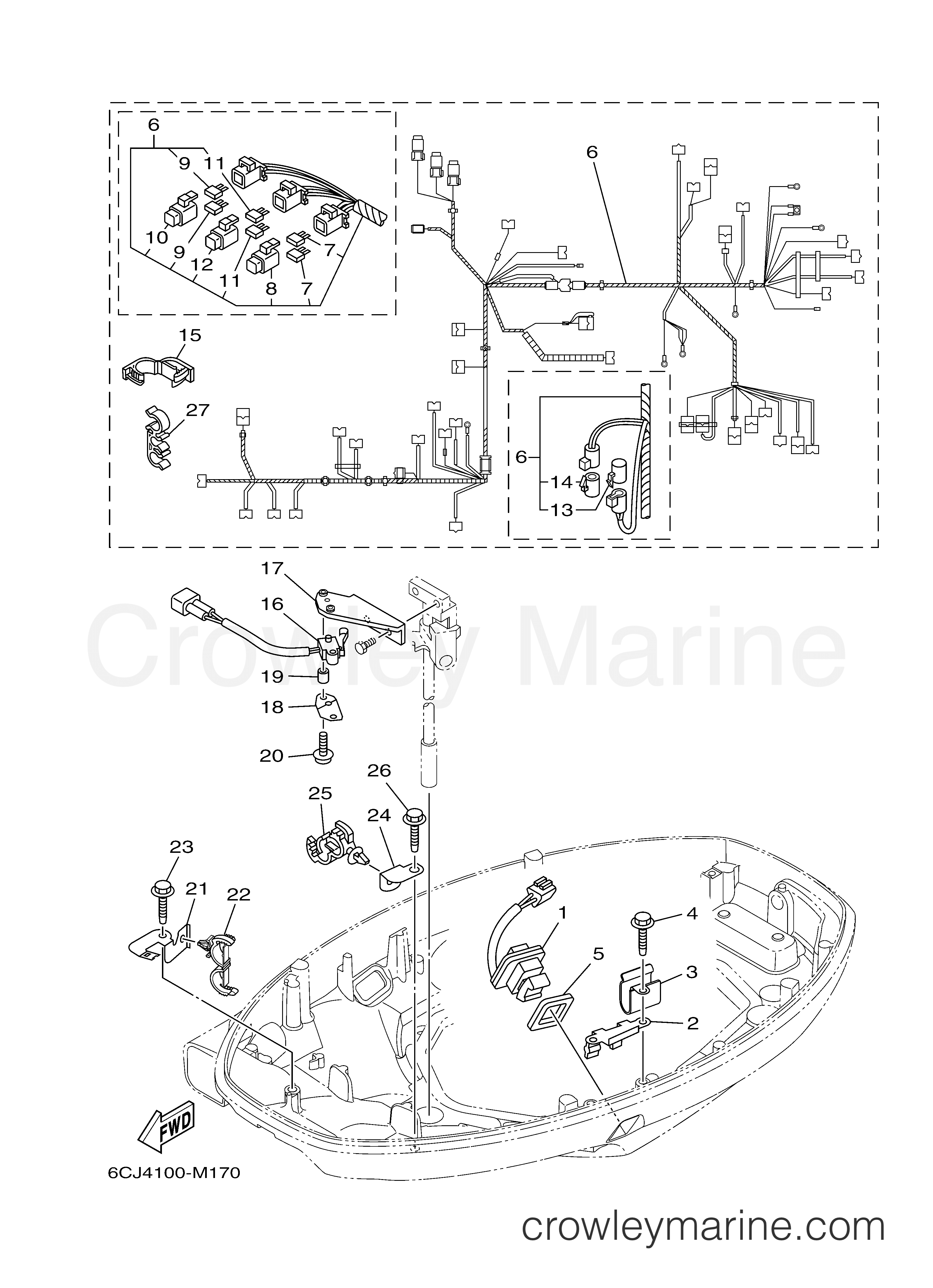 ELECTRICAL 3 2013 Outboard 70hp F70LA Crowley Marine