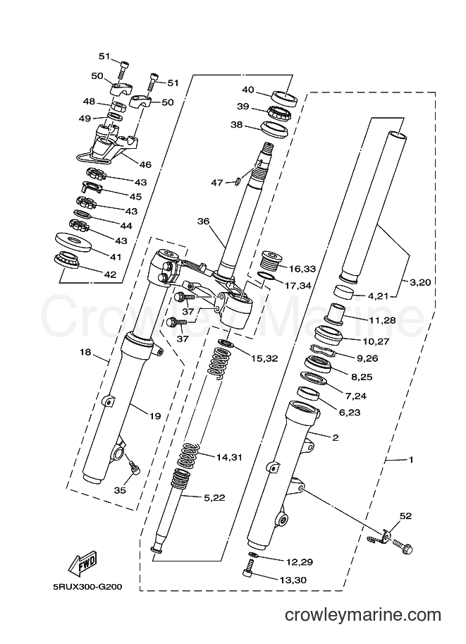 Yamaha Motors YP400 (34B5) [010] - STEERING