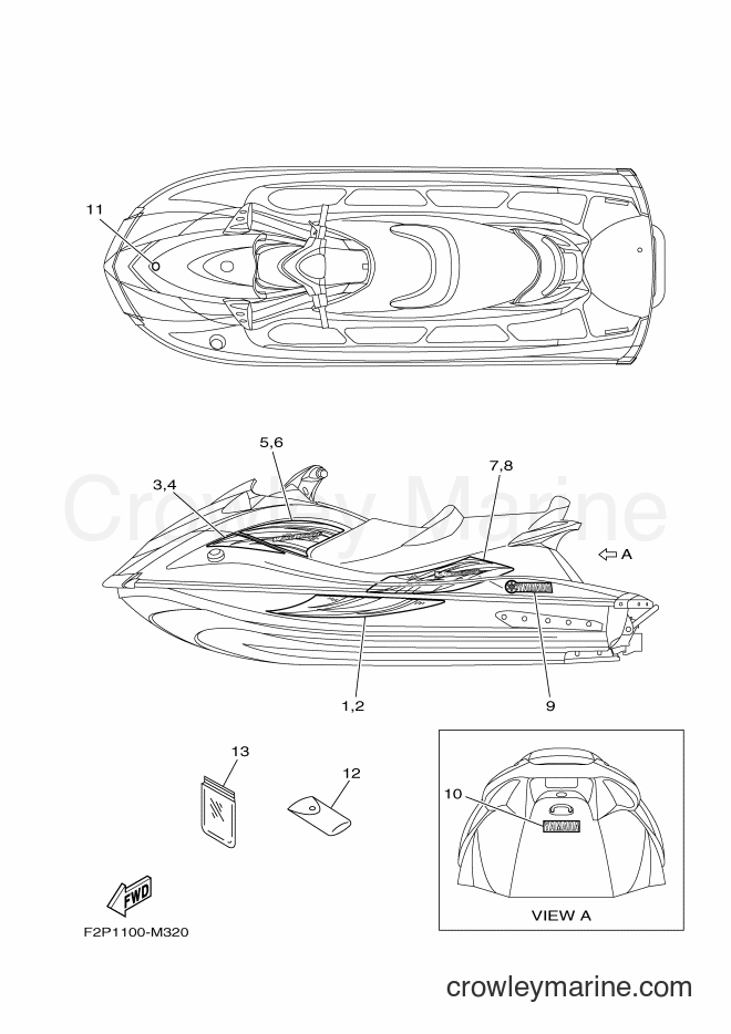 Yamaha Motors VX1100A-M (F2P3) [010] - GRAPHICS