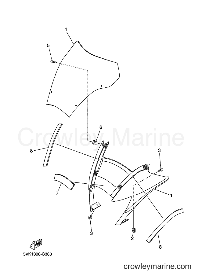 2005 Dirt Bike XT660R - XT660R (3S61) [040] - COWLING 1