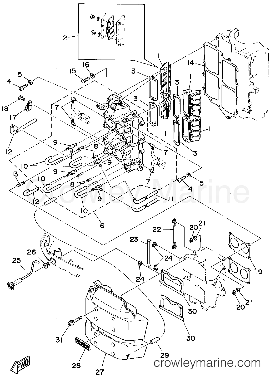 Yamaha Motors P115TLRT - INTAKE