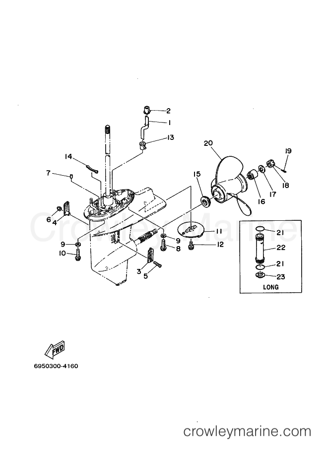 Yamaha Motors 20C (6A91) [030] - LOWER CASING & DRIVE 2