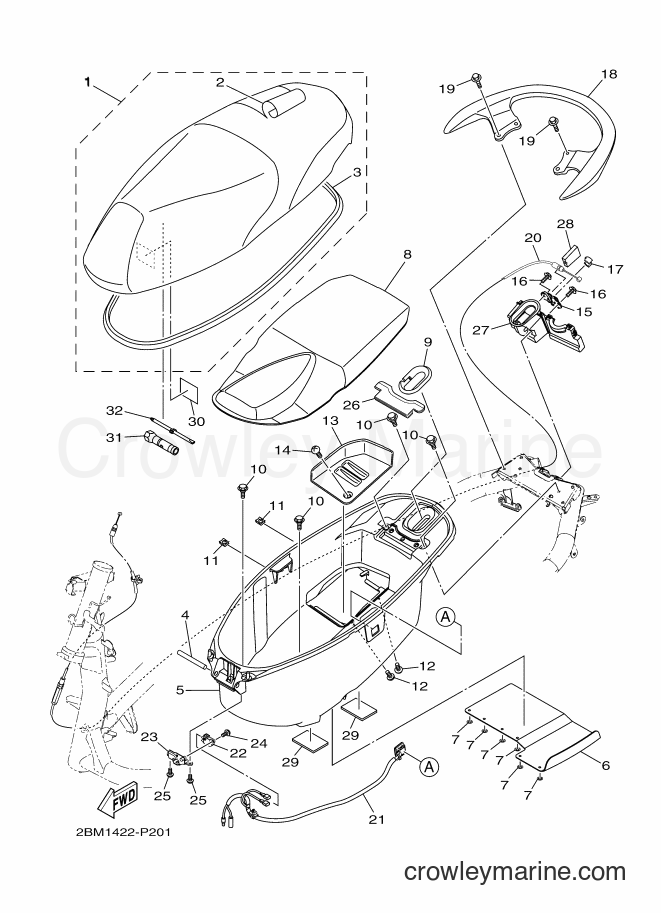 2015 Street Bike LTF125 - LTF125 (2BM2) [010] - SEAT