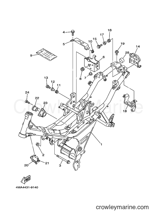 2000 Street Bike V120JR-S - V120JR-S (4MA4) [010] - FRAME