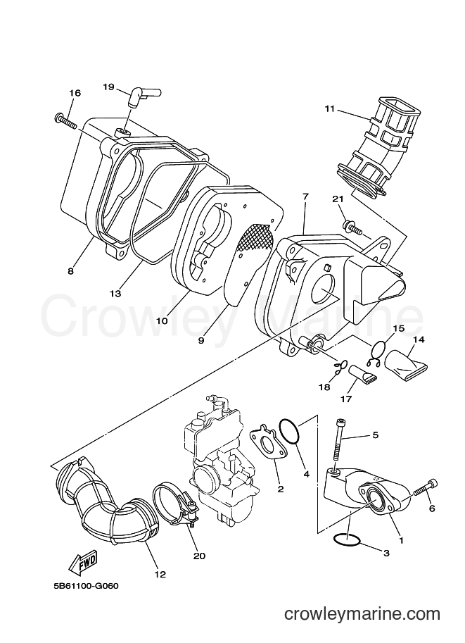 2010 Dirt Bike TT-R110E - TT-R110E (5B6A) [010] - INTAKE