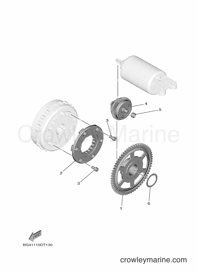 2018 ATV YXF850ES - YXF850ES (BG41) [010] - STARTER CLUTCH