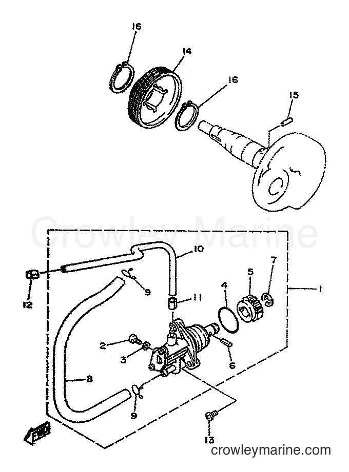 1995 Scooter YA50F - YA50F (4SN2) [999] - OIL PUMP