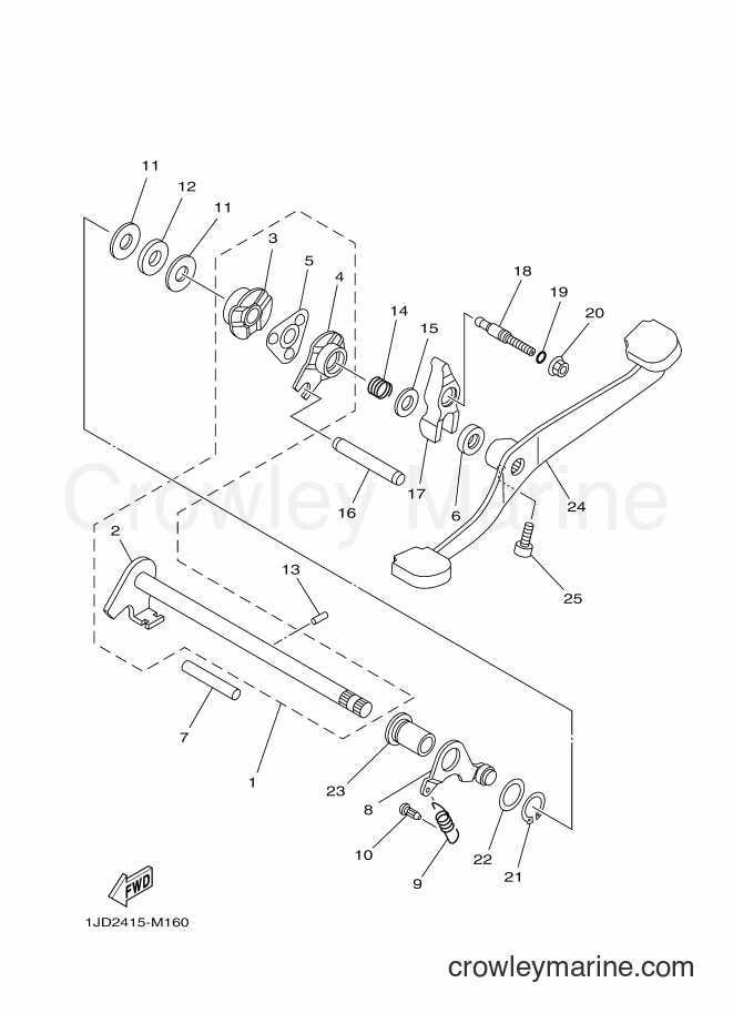 2016 Scooter T115C-5 - T115C-5 (BP41) [010] - SHIFT SHAFT