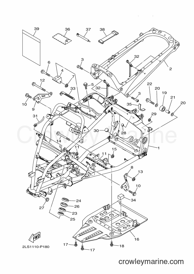 Yamaha Motors YFM700R (2LS2) [010] - FRAME