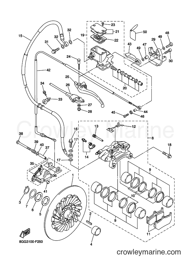 2007 Snowmobile RSV10 - RSV10 (8GE4) [010] - BRAKE 2