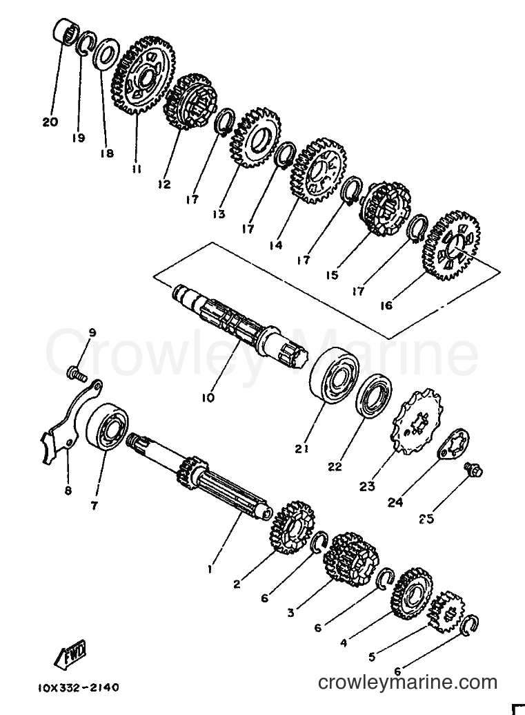 1987 Scooter DT80LC - DT80LC (2RA) [999] - TRANSMISSION