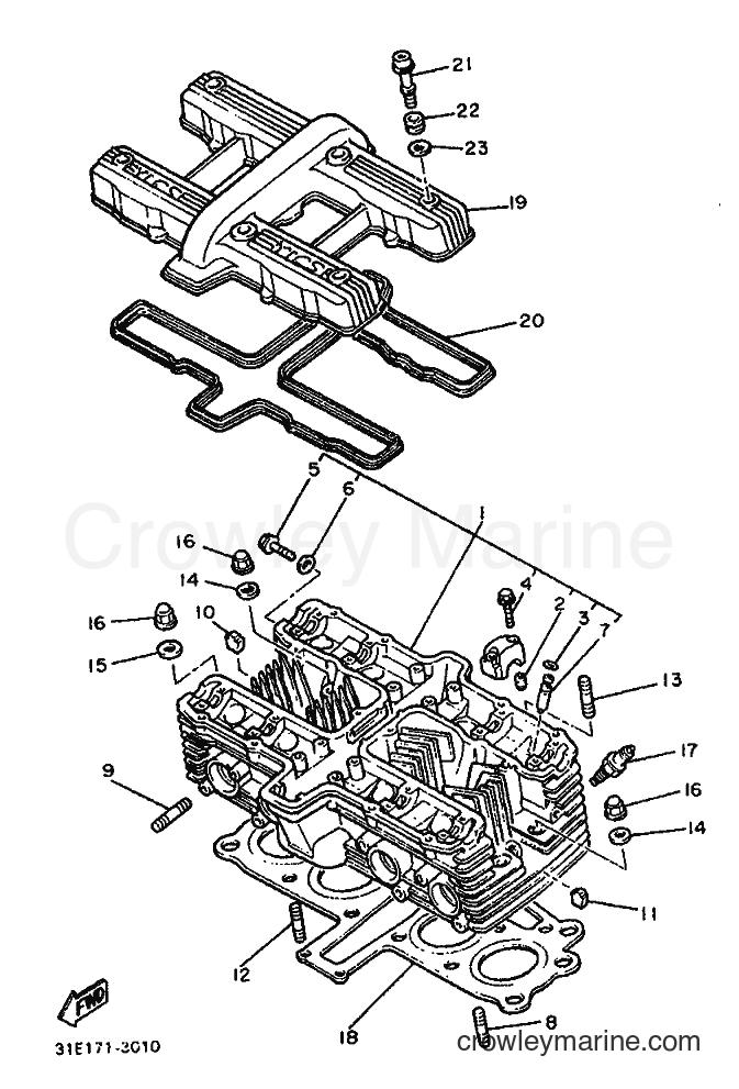 Yamaha Motors XJ900F (2HL) [999] - CYLINDER HEAD