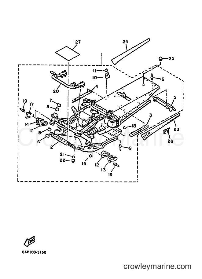 Yamaha Motors VT480GT (8AP1) [020] - FRAME