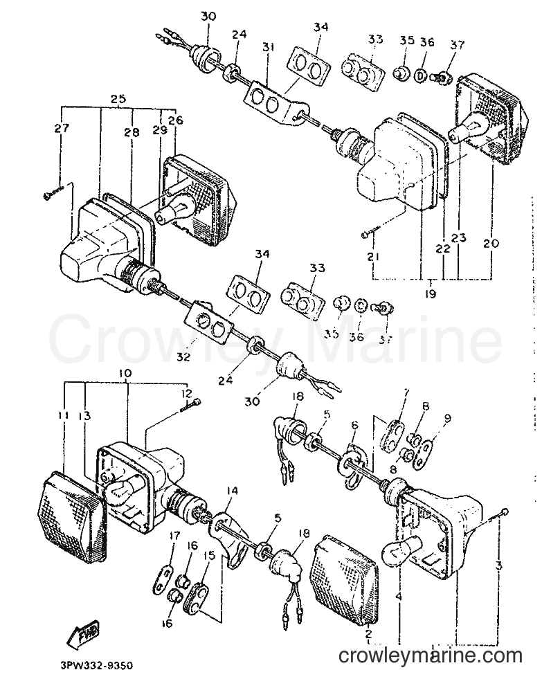 1989 Dirt Bike XT600 - XT600 (2WJ2) [999] - FLASHER LIGHT