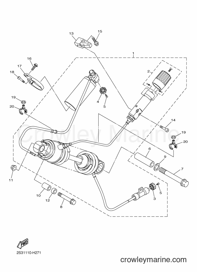 Yamaha Motors VMX17 (2CEL) [010] - REAR SUSPENSION