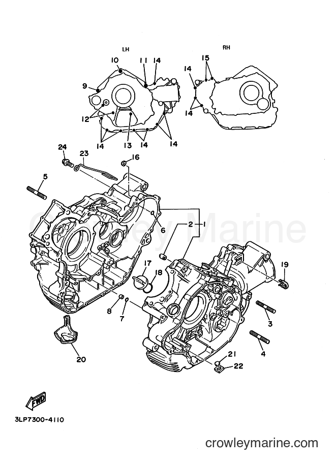 Yamaha Motors XV1100 (3LPG) [010] - CRANKCASE