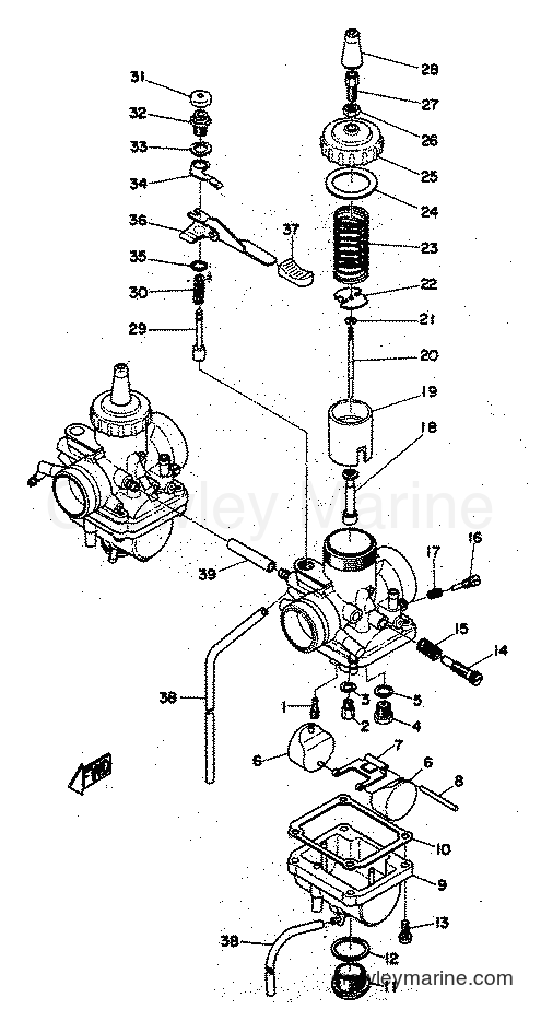 Yamaha Motors RD250 (RD0) [999] - CARBURETOR